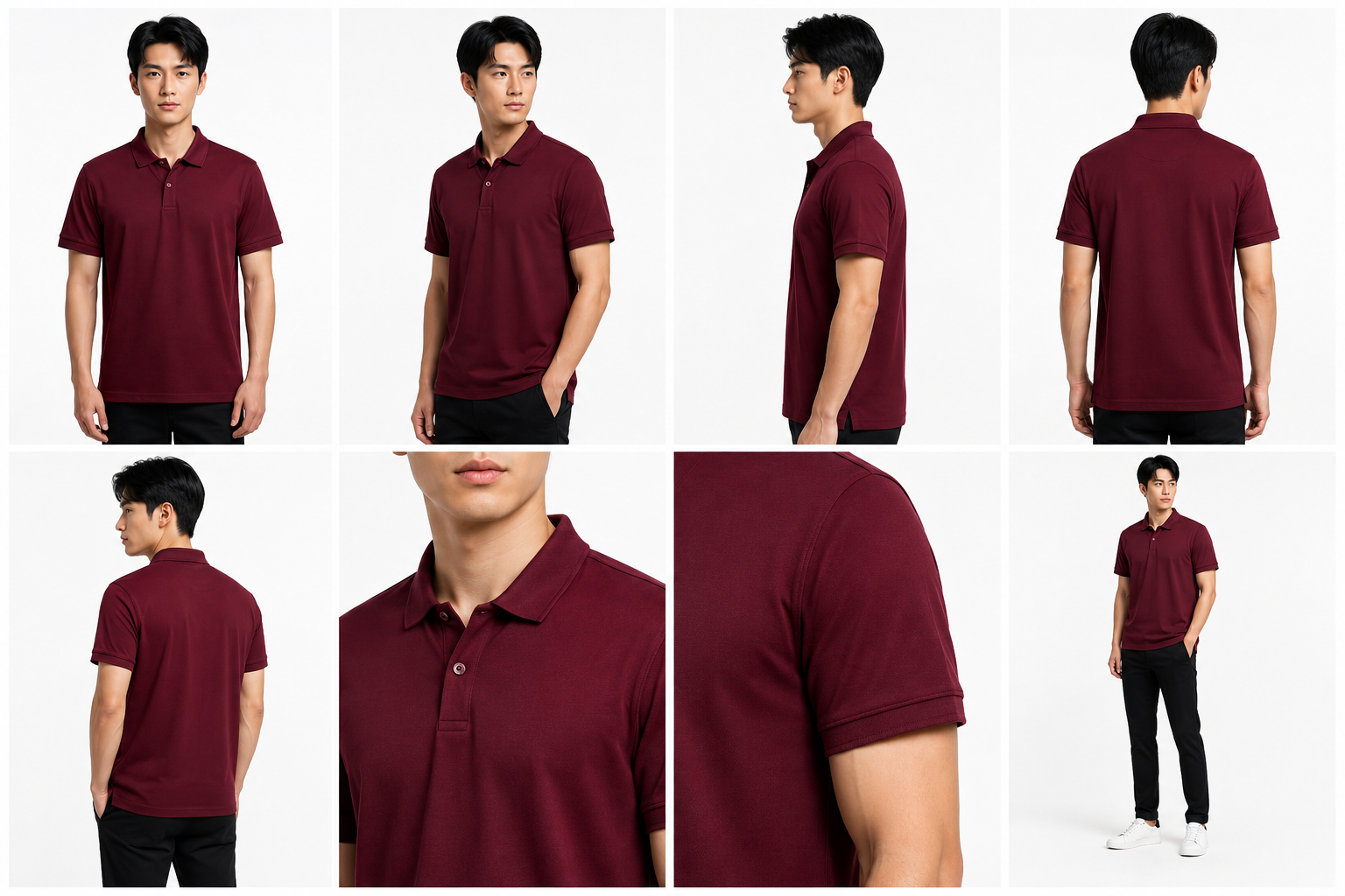 Essential Maroon Polo