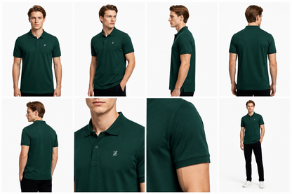 Essential Forest Green Polo