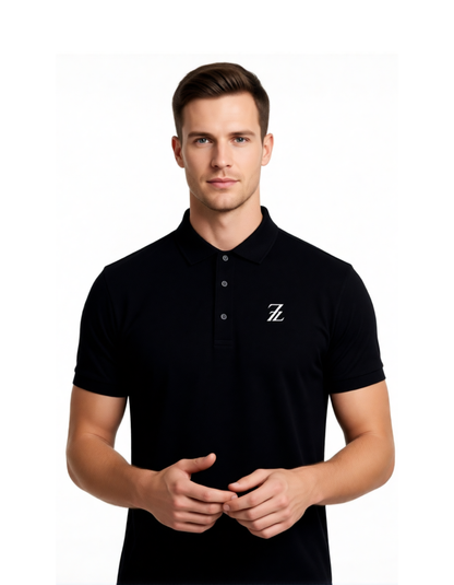 Essential Black Polo